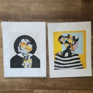 Brett Henderson Signed Abstract Art Print Set Modern Pop Art